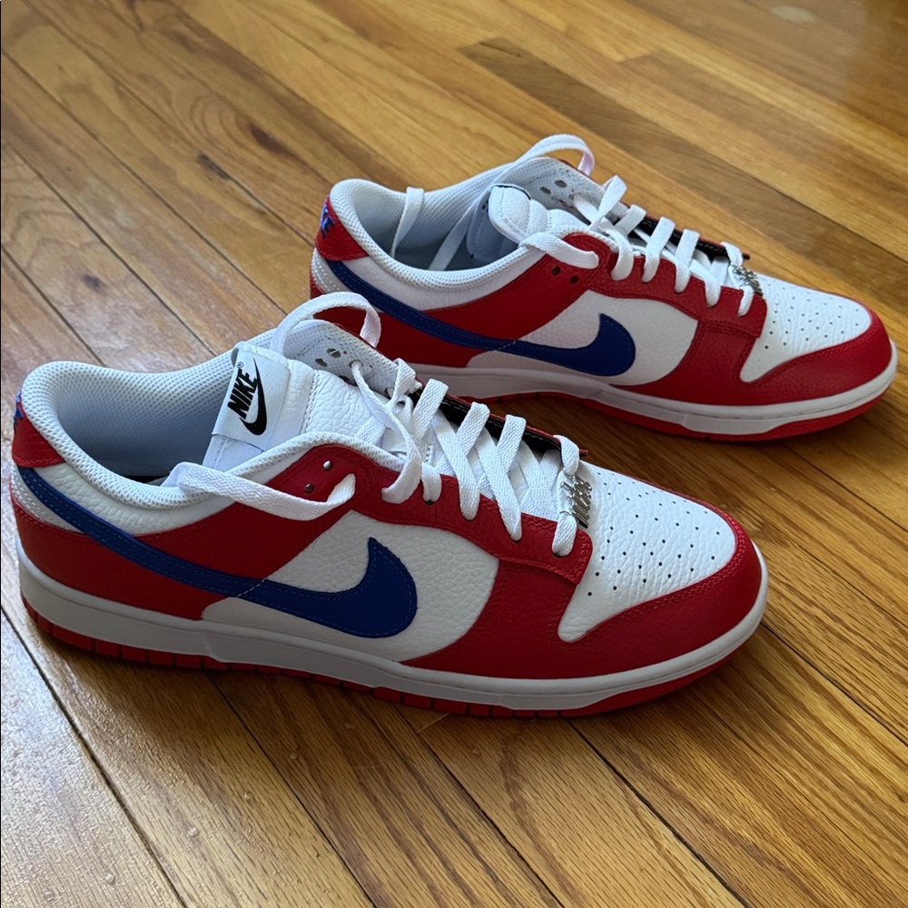 Nike White, Red, and Blue Sneakers